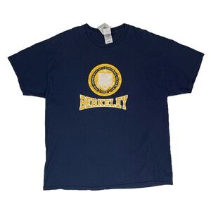 Navy and Gold University of California Berkeley Collegiate Graphic T-Shirt XL